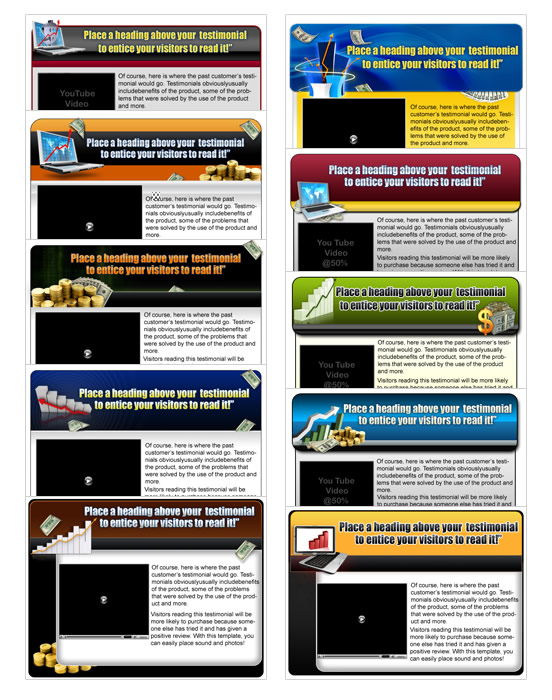 Website templates graphics