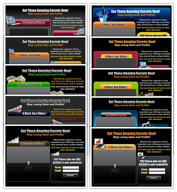 Website templates graphics