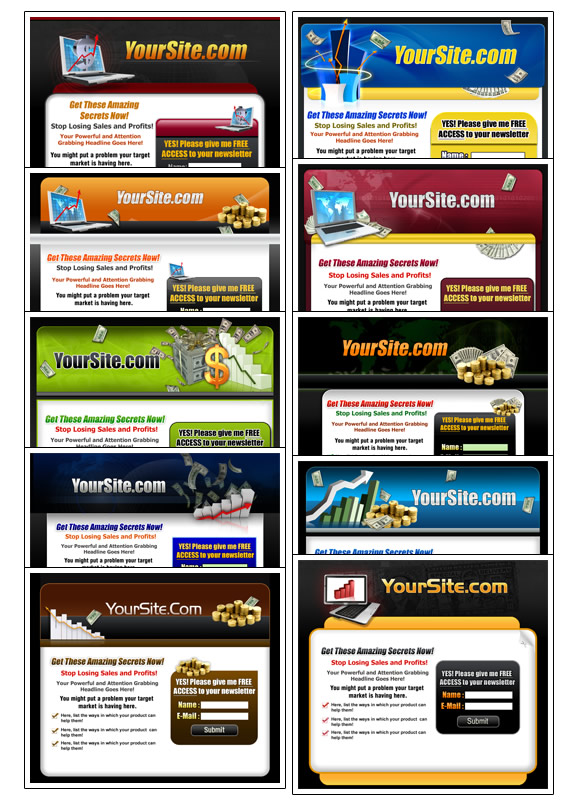 Website templates graphics